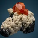Spessartine with Schorl and Albite var. Cleavelandite - image 1