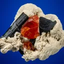 Spessartine with Schorl and Albite var. Cleavelandite - image 1