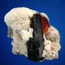 Spessartine with Schorl and Albite var. Cleavelandite - image 5