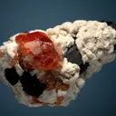 Spessartine with Schorl and Albite var. Cleavelandite - image 4