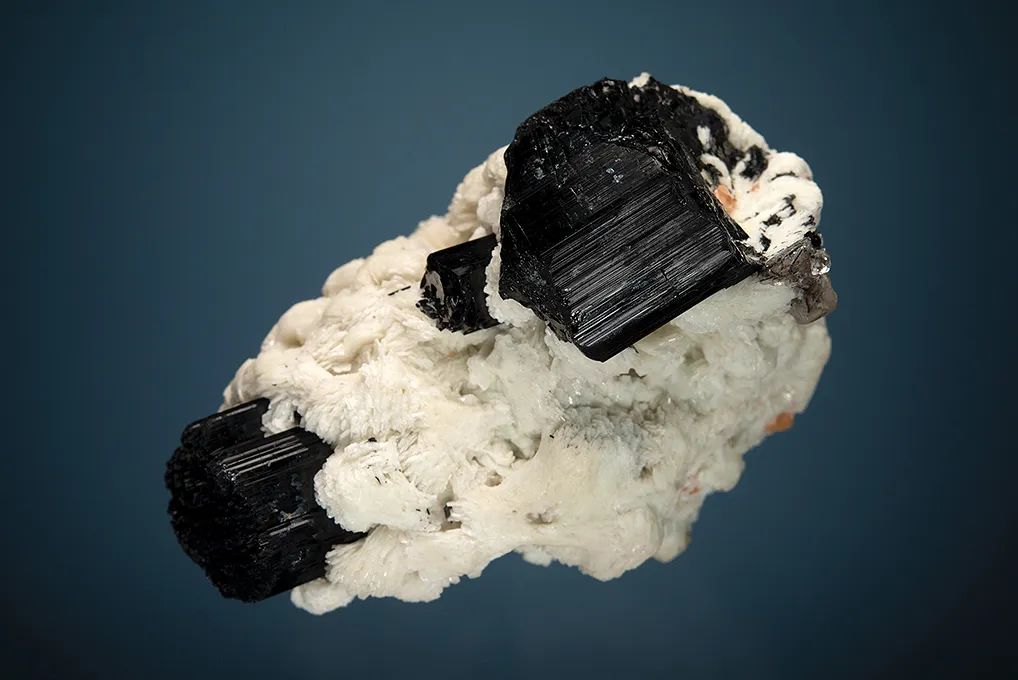 Spessartine with Schorl and Albite var. Cleavelandite - image 5