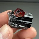 Spessartine with Schorl - image 2