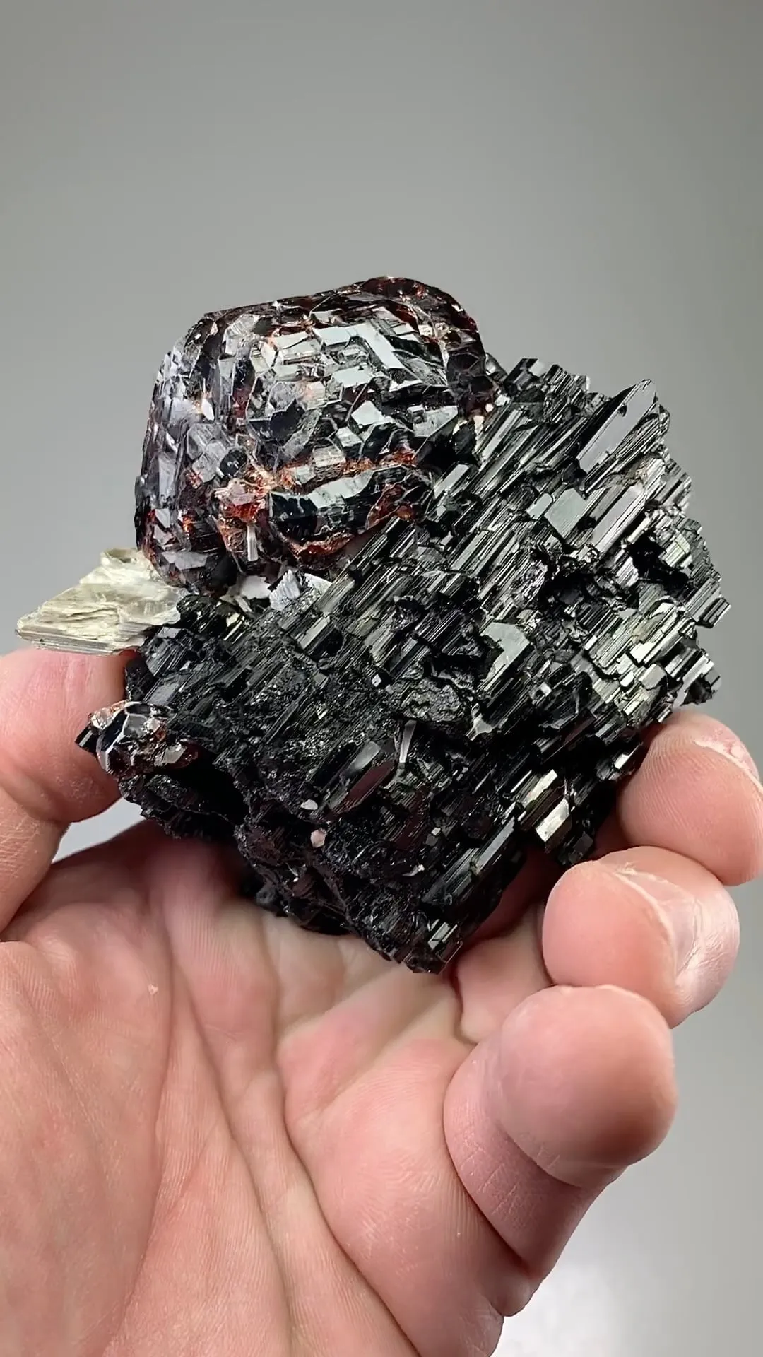 Spessartine with Schorl, Muscovite - image 2