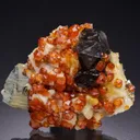 Spessartine with Smoky Quartz and Muscovite - image 1