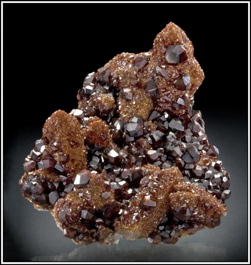 Spessartine with Smoky Quartz image