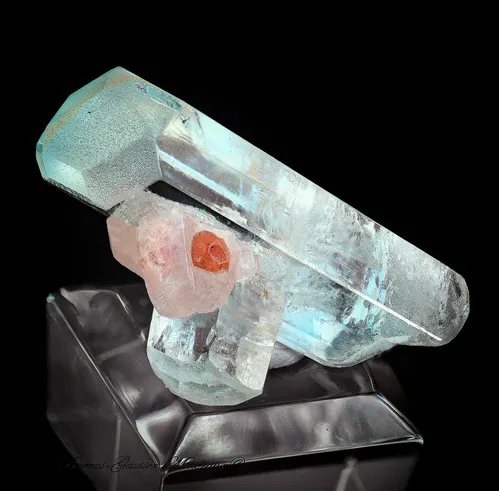 Spessartite (Garnet) - Apatite- Beryl Aquamarine image