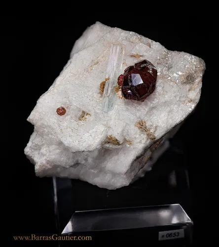 Spessartite Garnet - Aquamarine - Orthoclase - image 2