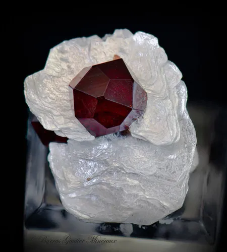 Spessartite Garnet on Mica - image 2