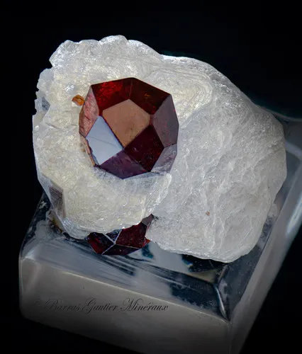 Spessartite Garnet on Mica - image 5