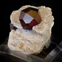 Spessartite Garnet on Mica - image 1
