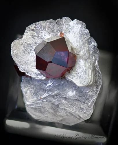 Spessartite Garnet on Mica - image 4