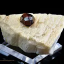 Spessartite Garnet on Orthoclase - image 2