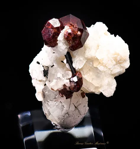 Spessartite Garnet on Orthoclase - image 3