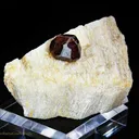 Spessartite Garnet on Orthoclase - image 3