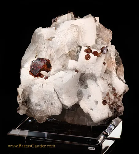 Spessartite Garnet - Quartz - Orthoclase image