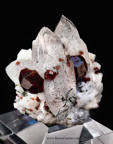 Spesssartite Garnet - Quartz, Orthoclase, Tourmaline - image 2