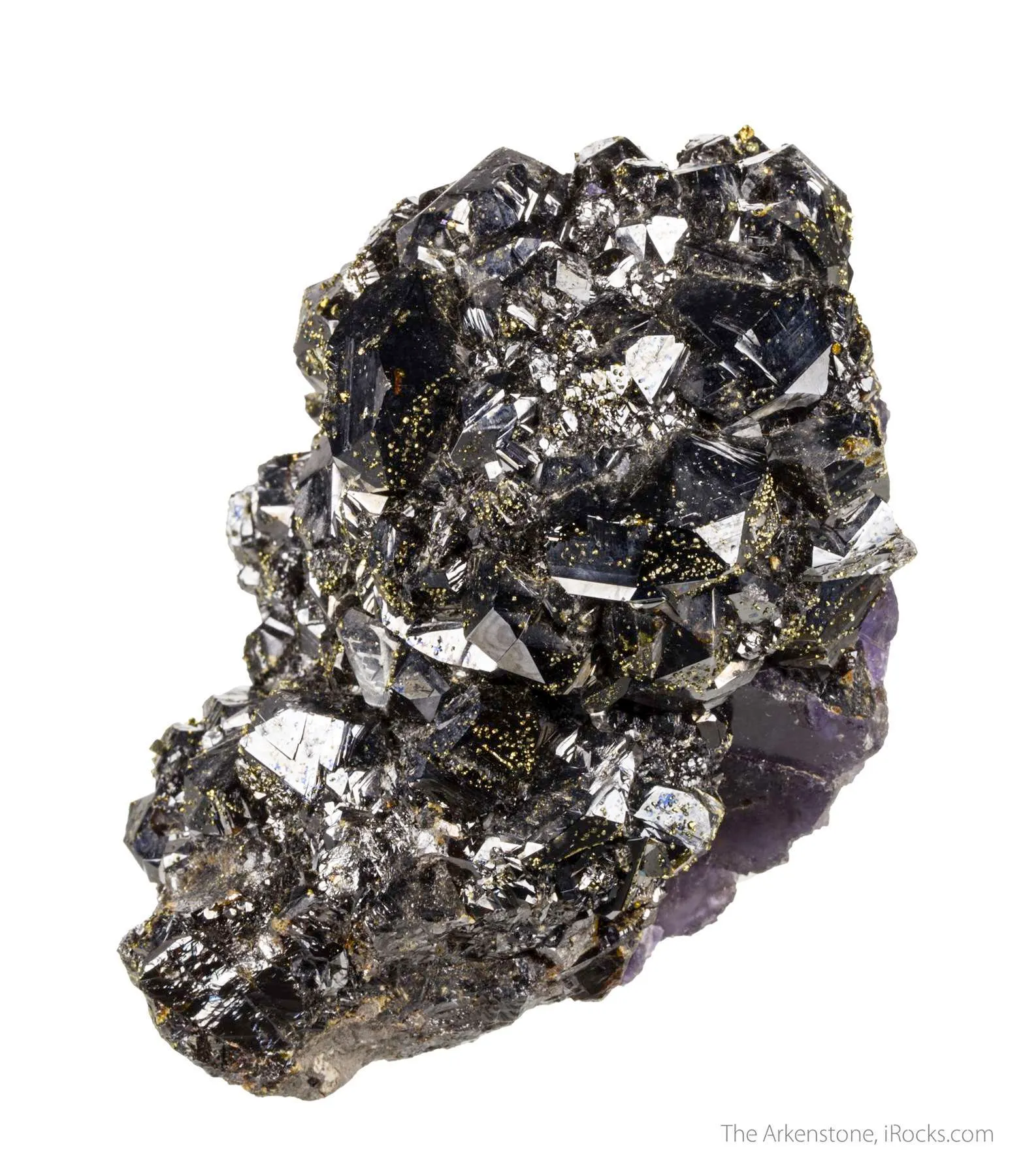 Sphalerite and Fluorite with Chalcopyrite - image 4