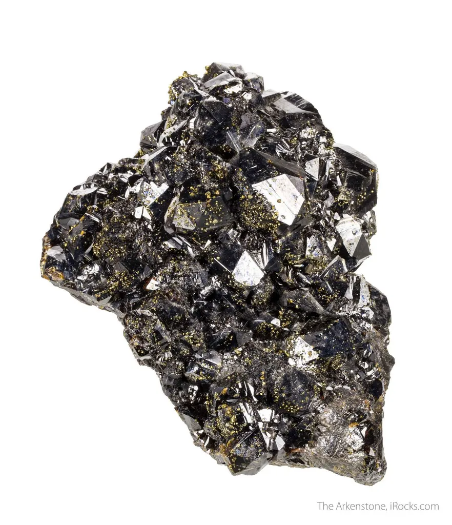 Sphalerite and Fluorite with Chalcopyrite image