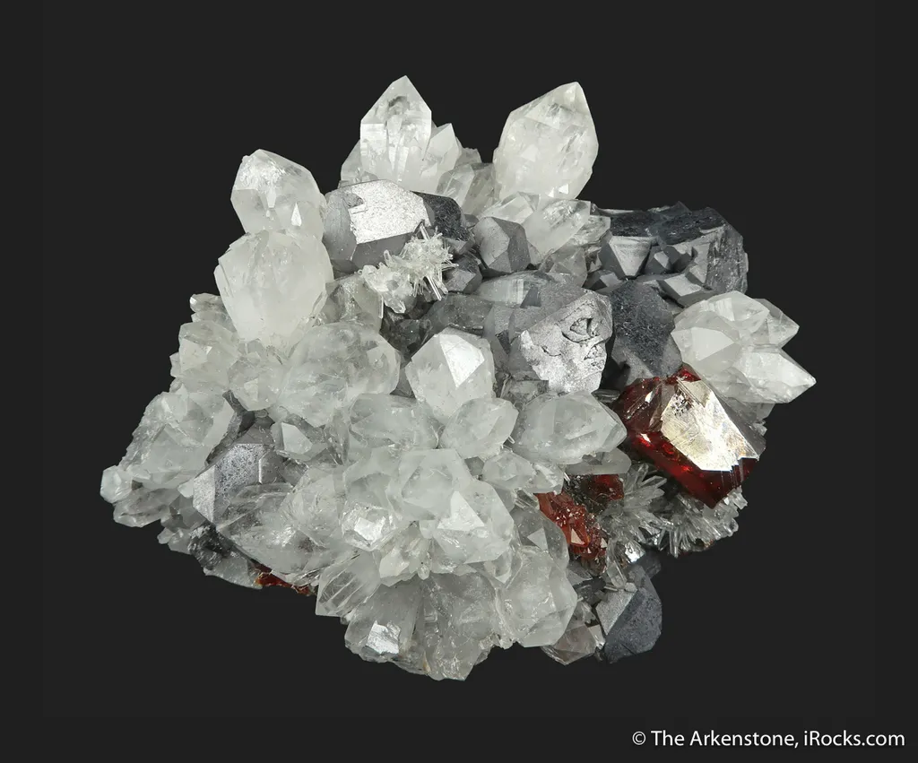 Sphalerite and Galena on Quartz - image 2