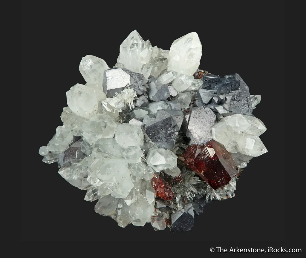 Sphalerite and Galena on Quartz - image 3