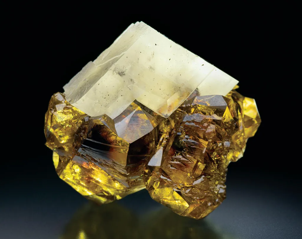 Sphalerite, Calcite image