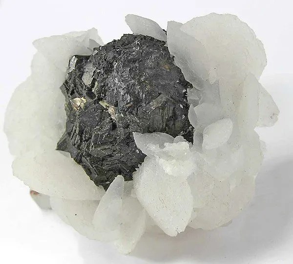 Sphalerite, Calcite image