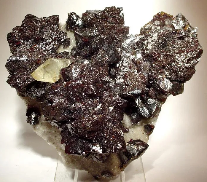 Sphalerite, Calcite image