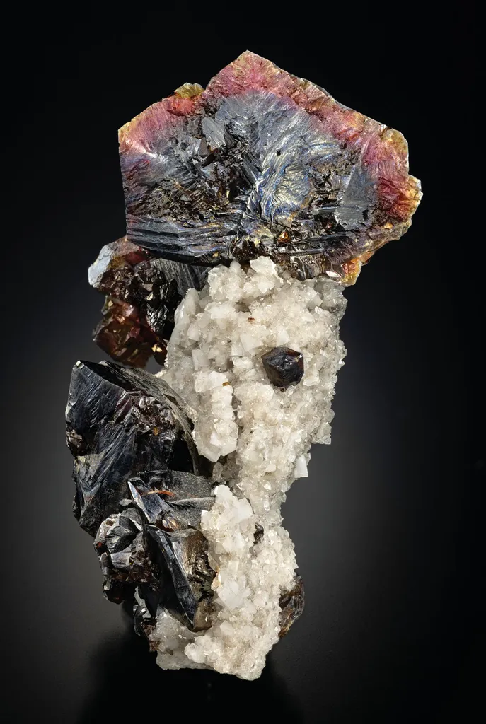 Sphalerite, Calcite image