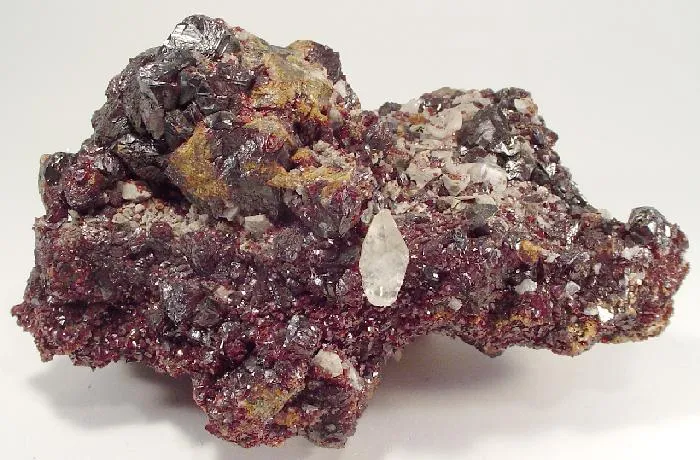 Sphalerite, Calcite image
