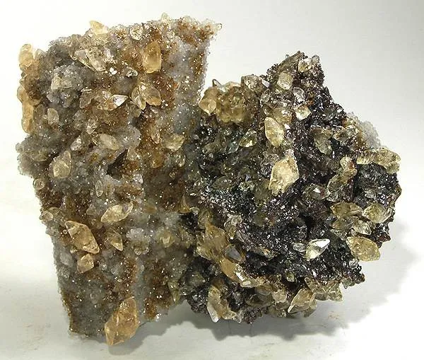 Sphalerite, Calcite image