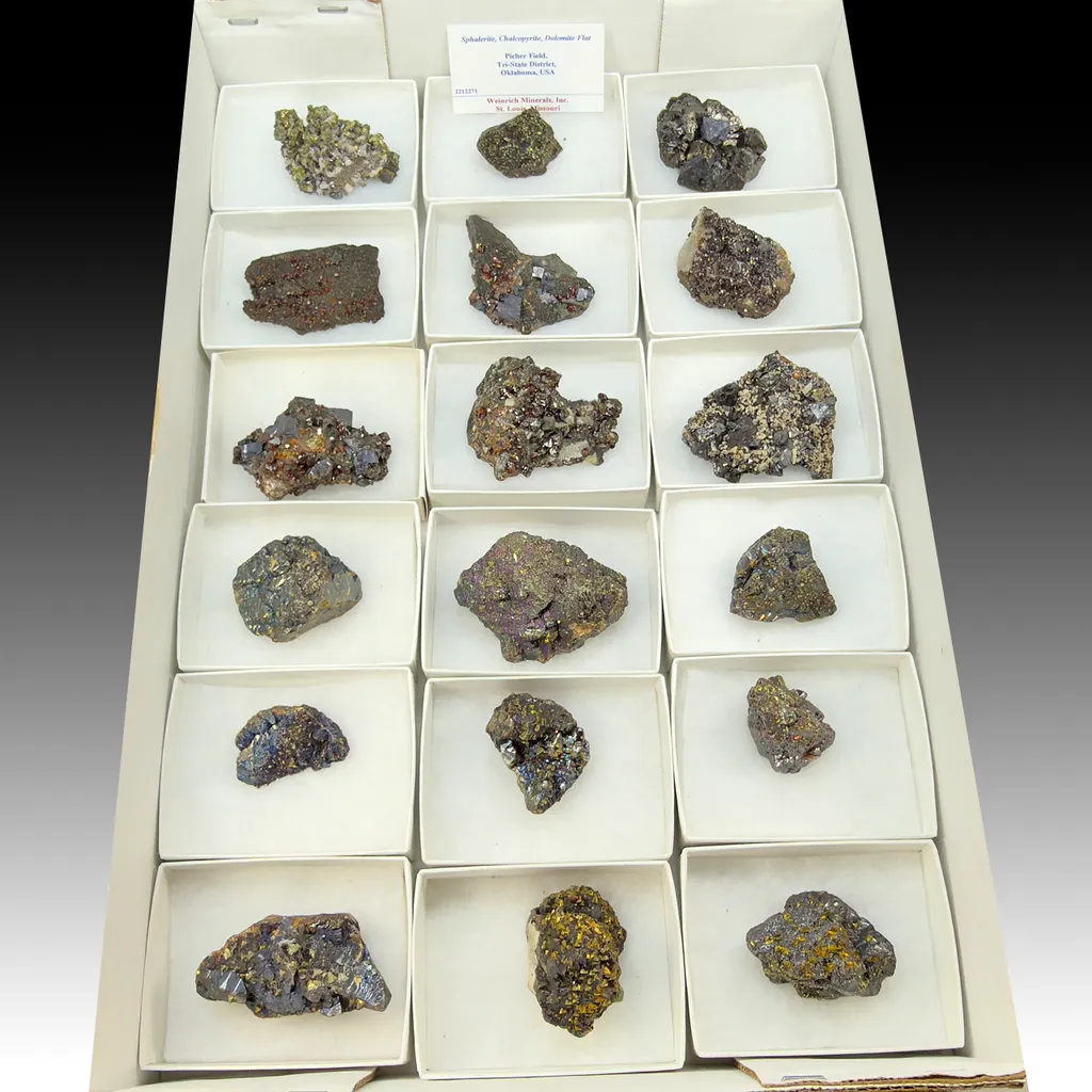 Sphalerite, Chalcopyrite, Dolomite Flat - image 1
