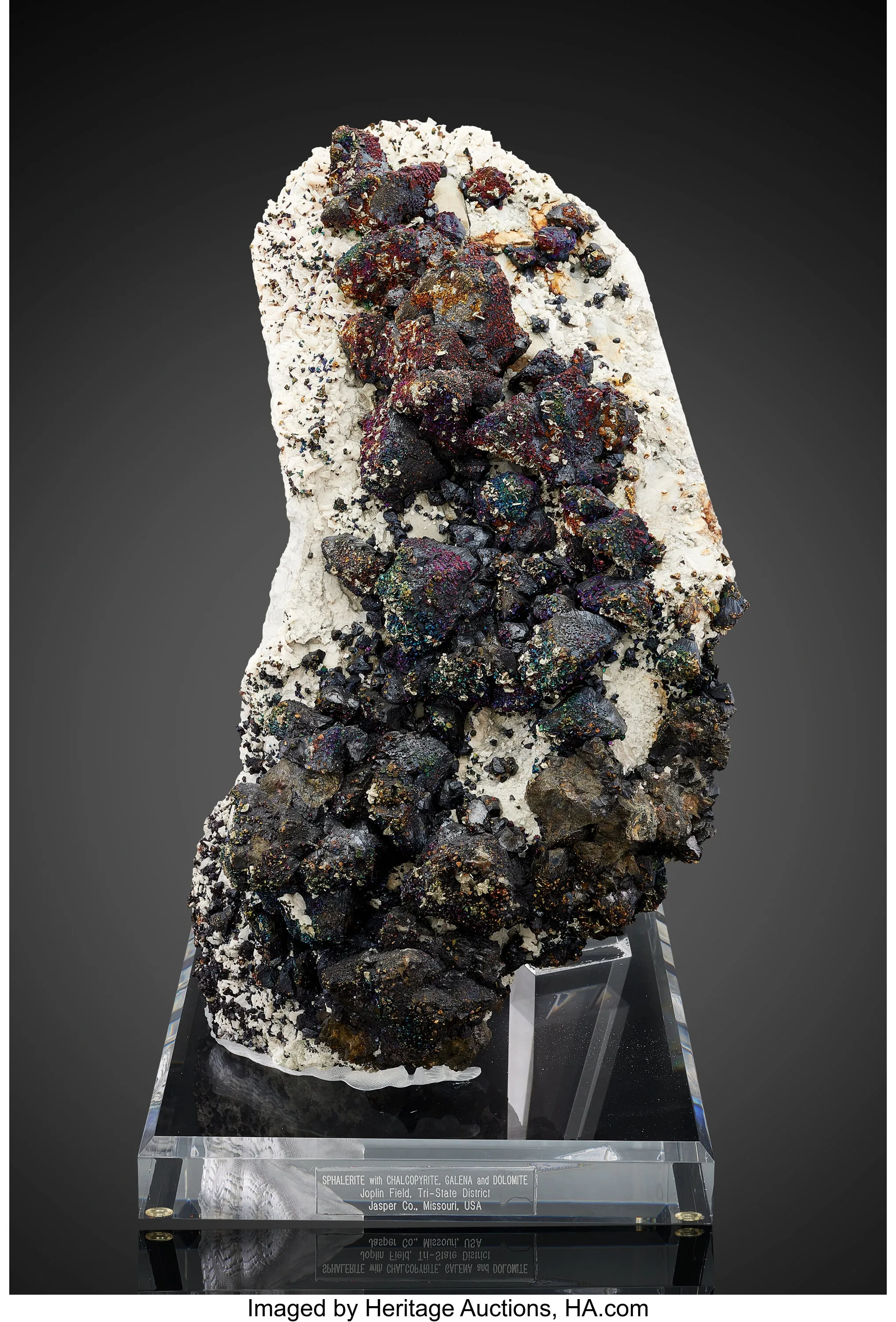 Sphalerite, Chalcopyrite, Galena, and Dolomite - image 1