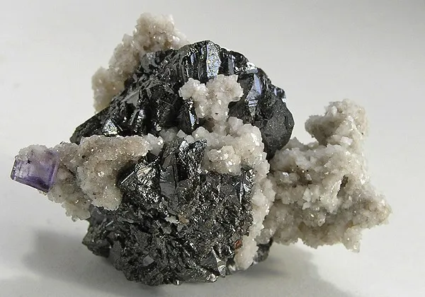 Sphalerite, Dolomite, Fluorite image