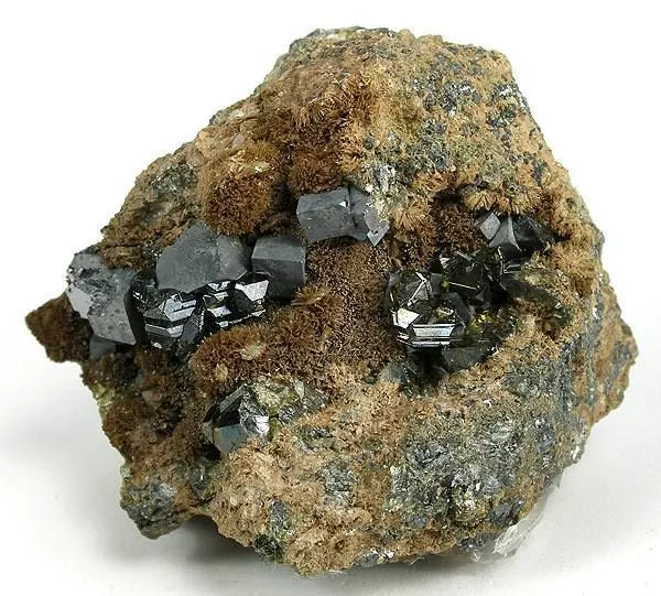 Sphalerite, Galena, Johannsenite image