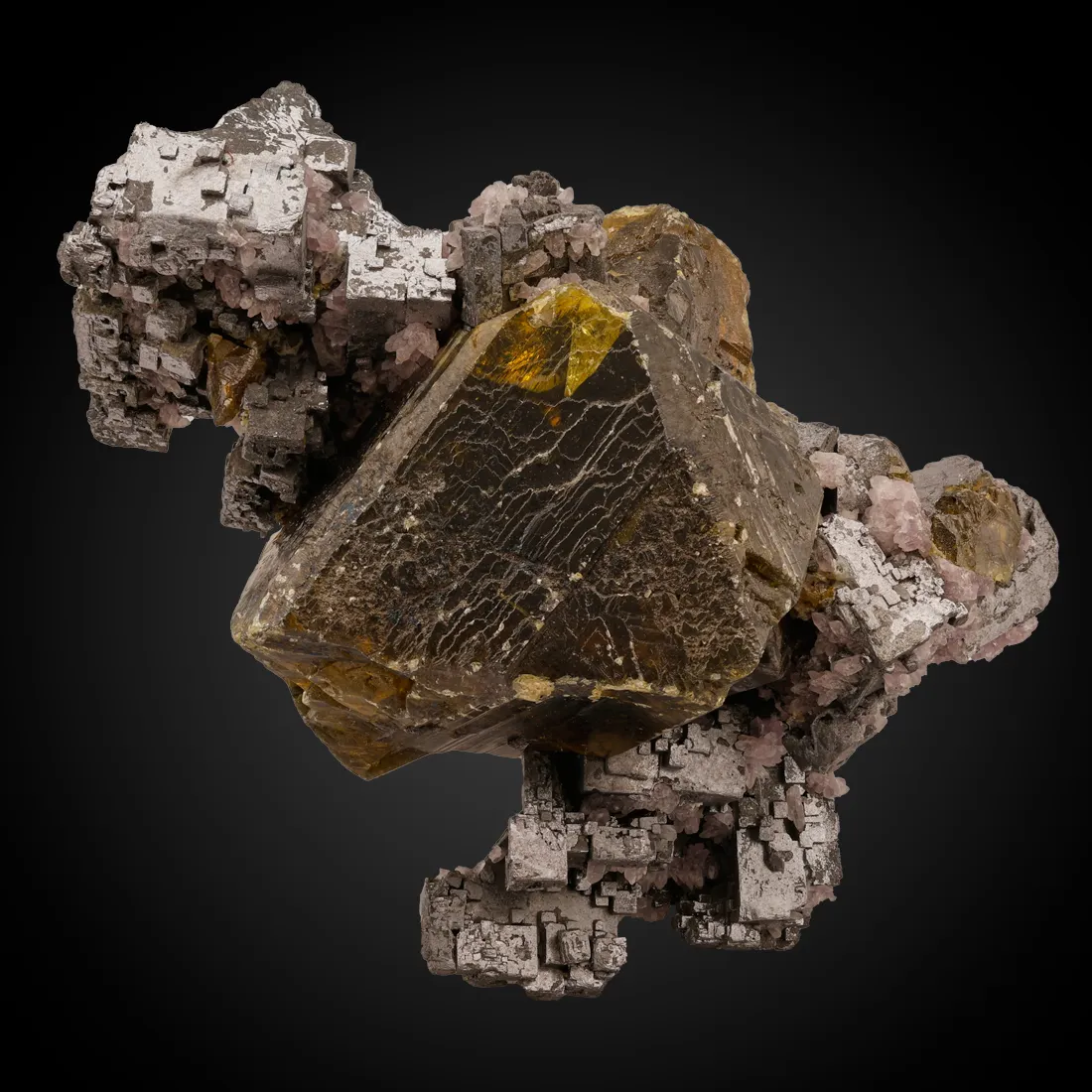 Sphalerite, Galena, Quartz v. Amethyst - image 1