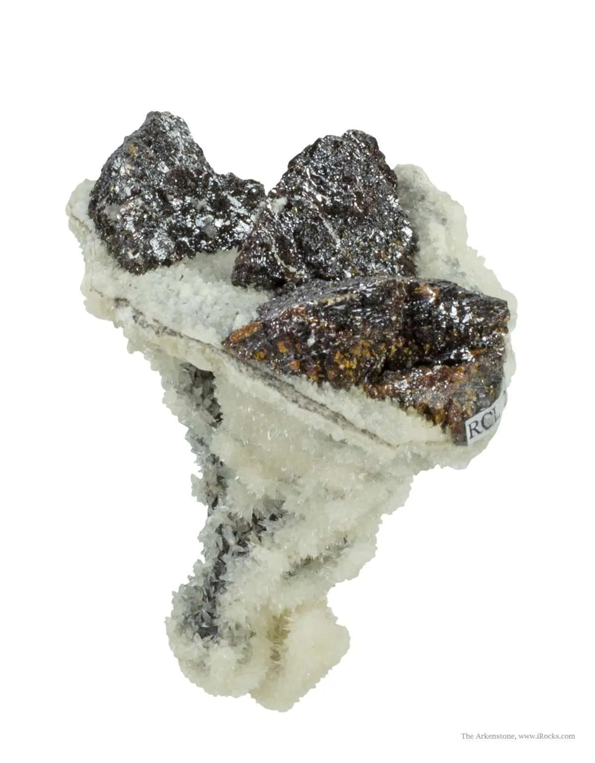 Sphalerite on Calcite "Pinnacle" - image 2
