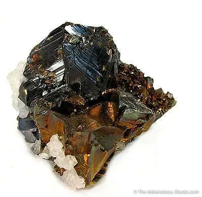 Sphalerite on Chalcopyrite and Quartz image