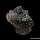 Sphalerite on Fluorite, with Chalcopyrite - image 3