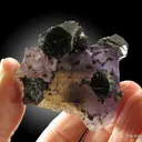 Sphalerite on Fluorite, with Chalcopyrite - image 2