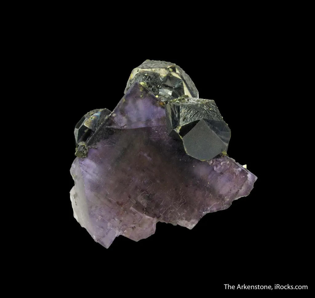 Sphalerite on Fluorite, with Chalcopyrite - image 5