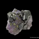 Sphalerite on Fluorite, with Chalcopyrite - image 6