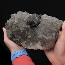 Sphalerite on Fluorite with Pyrite inclusions - image 2