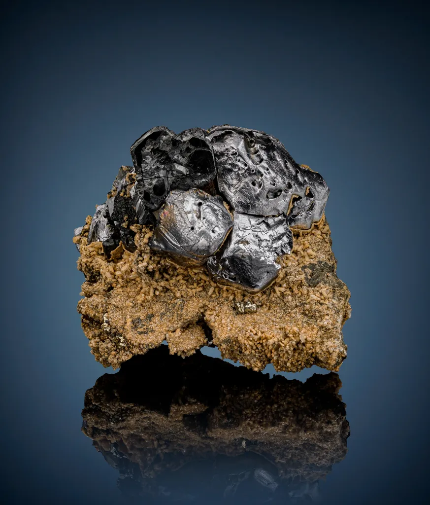 Sphalerite on Galena with Pyrite and Quartz image