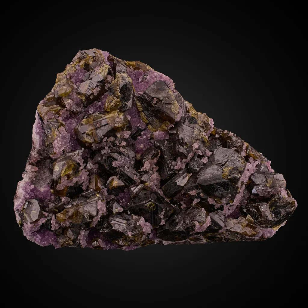 Sphalerite, Quartz v. Amethyst image