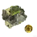 Sphalerite (rough and cut set) - image 1