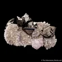 Sphalerite (twinned) and Fluorite - image 1
