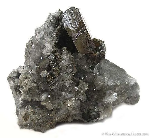 Sphalerite (Twinned) on Quartz image