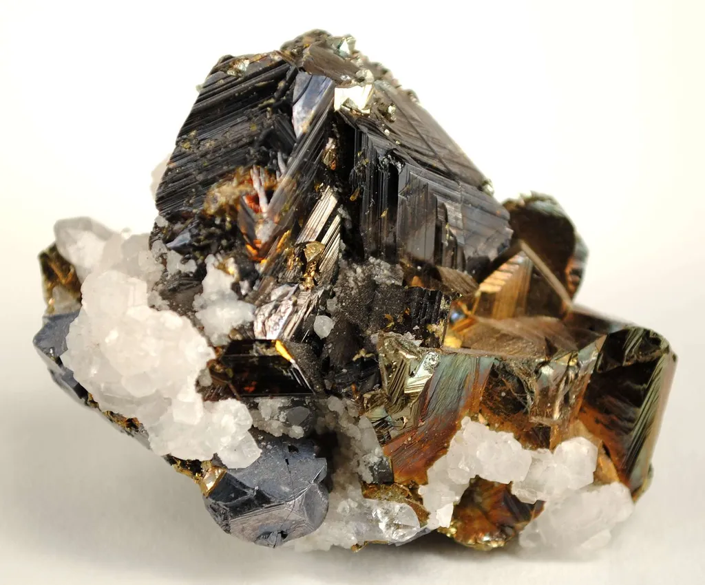 Sphalerite (Twinned) With Chalcopyrite image