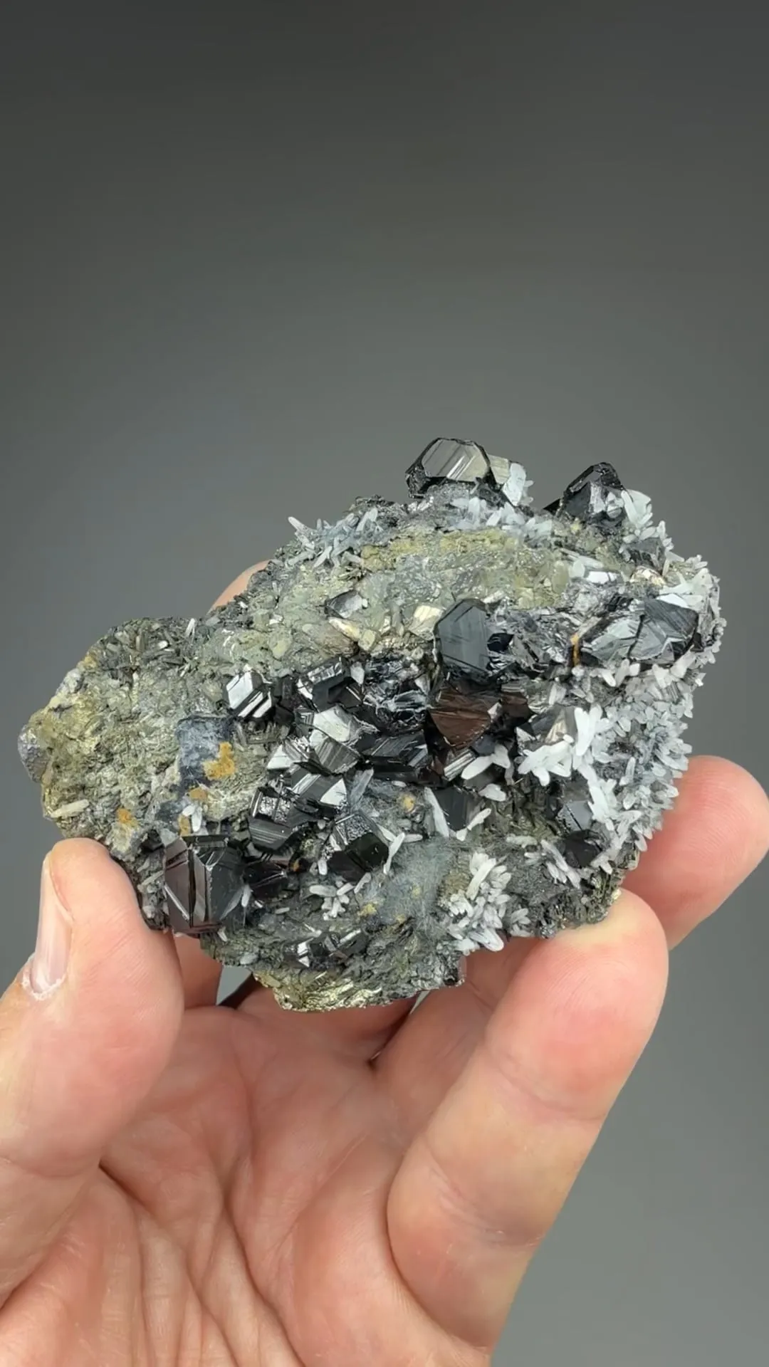 Sphalerite with Boulangerite, Quartz, Pyrite - image 2