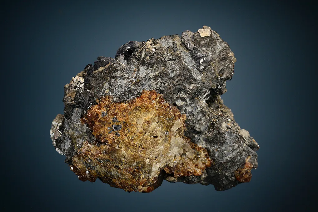 Sphalerite with Calcite and Andradite - image 2